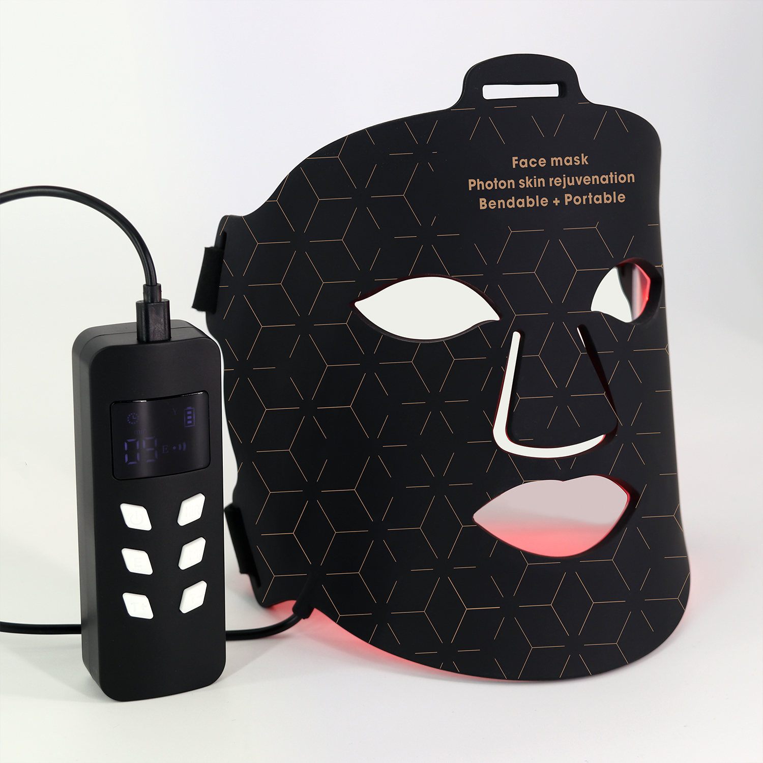 R&oslash;d lysterapi FDA silikon ansiktsmaske